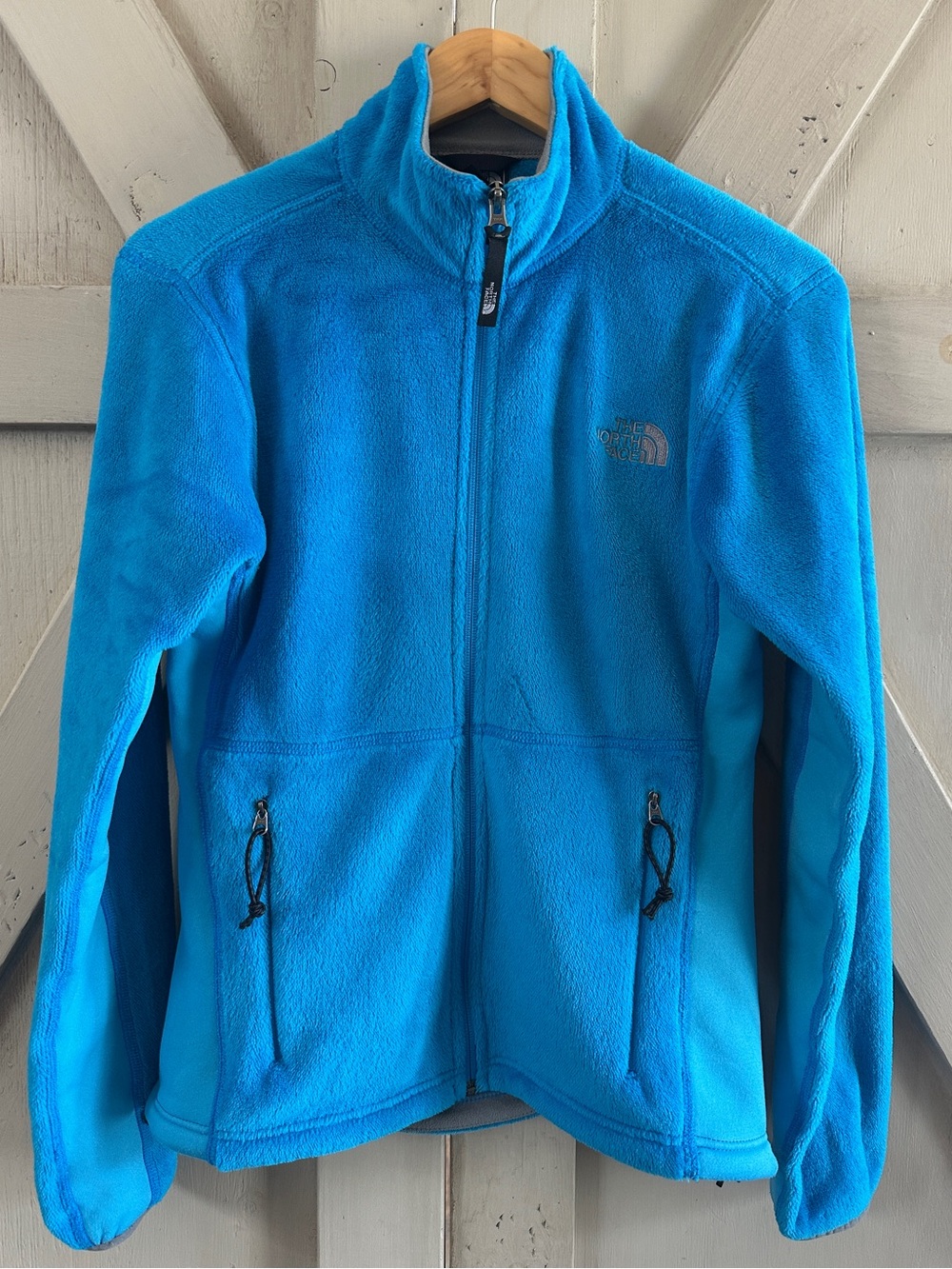 The North Face Women’s M Blue Fleece Full-Zip Jacket – Polartec